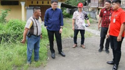 Wali kota Andrei Angouw Turlap Cek Insfrastruktur Di dampingi Kadis Perkim Manado