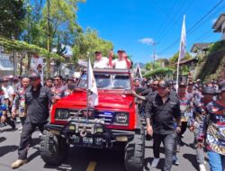 Dikawal Ribuan Pendukung, WL-MM Resmi Daftar ke KPU Tomohon