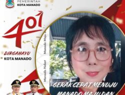 Ucapan Dirgahayu Kota Manado Ke 401 Tahun Dari Kepala Sekolah SMP Negeri 5 Manado Theodora Louisa Uway S.Pd, M.MPd