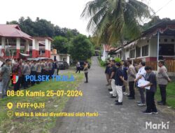 Polsek Tikala Lakukan Giat Pemasangan Plang Penguasaan Aset Property Eks BLBI/BPPN DI Kelurahan Perkamil