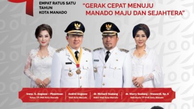 Ucapan Dirgahayu Kota Manado Ke 401 Tahun Dari Kepala Dinas Perhubungan Jeffry Worang J. SE