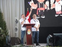 Semangat Kemenangan Terpancar Usai Dapat Nomor Urut Dua Dalam Pilkada Kota Tomohon WL-MM Bikin Pantun