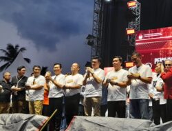 KPU Sulut Gelar Sosialisasi Kampanye Damai Calon Gubernur Sulut, E2L – HJP di Sambut Ratusan Pendukung