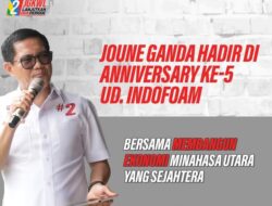 Joune Ganda Hadir di Anniversary ke-5 UD. Indofoam, bersama membangun ekonomi Minahasa Utara yang Sejahtera