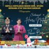 Kapolres Kepulauan Sitaro Beserta Staf Dan Bhayangkari Mengucapkan: Selamat Hari Natal 25 Desember 2024, Dan Selamat Tahun Baru 1 Januari 2025