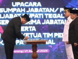Amir Makhmud Resmi Dilantik sebagai Pj Bupati Tegal, Nana Sudjana Tekankan Sinergitas