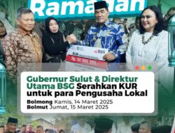 Gubernur YSK dan Direktur Utama BSG Revino Pepah Serahkan KUR Untuk Pengusaha Lokal di Bolmong dan Bolmut