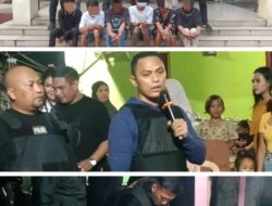 Tim Patroli Timur Polres Bitung Amankan Enam Pemuda Mabuk yang Ganggu Warga