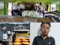 Satres Narkoba Polres Bitung Gagalkan Pengiriman Ratusan Liter Minuman Beralkohol Ilegal
