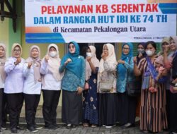 Peringati HUT IBI ke-74, Kota Pekalongan Gelar Pelayanan KB Serentak