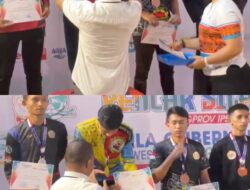 Bripda Noer Asaddin Pasi Sabet medali emas pada turnamen pencak silat Gubernur Sulut Cup 2025