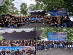 Pupuk kebersamaan, Polres Bitung laksanakan Family Gathering di pantai Walet Aertembaga Bitung