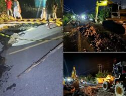 Gerak Cepat BPJN Sulut Lakukan Penanganan Darurat di Ruas Jalan Kaiya – Maelang