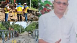 Jonathan Mogonta Apresiasi Kinerja BPJN Sulut Rampungkan Jembatan Darurat di Ruas Jalan Nasional Kema – Rumbia
