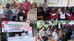 Polres Bitung Gelar Bakti Kesehatan Donor Darah dalam Rangka Hari Bhayangkara ke-79