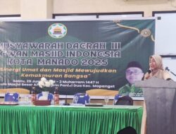 Kepala Kemenag Manado Resmi Membuka Musda III DMI Kota Manado