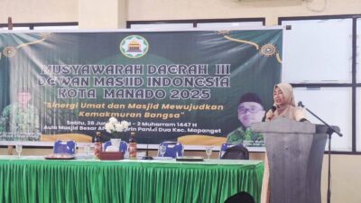 Kepala Kemenag Manado Resmi Membuka Musda III DMI Kota Manado