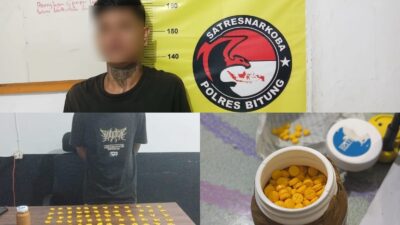 Polres Bitung Ungkap Kasus Peredaran Obat Keras Jenis Trihexypenidyl