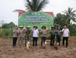 Polres Bitung Mengikuti Zoom Ketahanan Pangan dan Penanaman Jagung Serentak Kuartal III