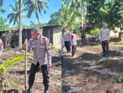 Kapolres Bitung Dukung Program Ketahanan Pangan Nasional dengan Penanaman Jagung di Kota Bitung