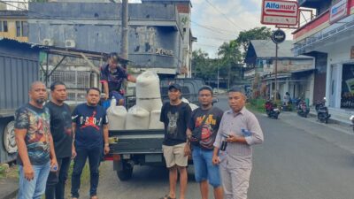 Polsek Maesa Berhasil Amankan Barang Bukti 5 Karung Beras yang Dicuri di Atas Mobil Truck