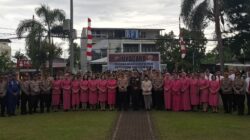 Polres Bitung Gelar Upacara Purna Tugas dengan Khidmat