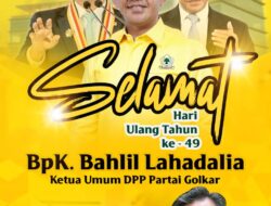 Ketua DPD Golkar Mitra Tonny Hendrik Lasut Ucapkan Selamat Ulang Tahun kepada Bahlil Lahadalia: “Melangkah dari Desa, Memandu Bangsa”