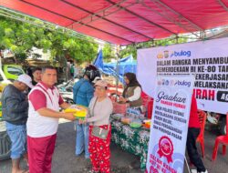 Polres Bitung Gelar Pasar Murah Sambut HUT ke-80 Kemerdekaan RI