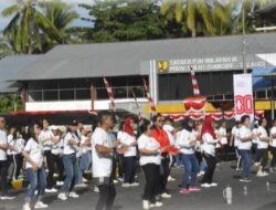 Bugar, Kompak, Nasionalis! BPJN Sulut Gelar Senam Zumba Sambut Kemerdekaan