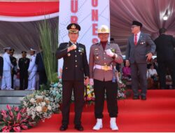 Kapolres Bitung Hadiri Upacara Pengibaran Bendera Merah Putih Peringati HUT RI ke-80