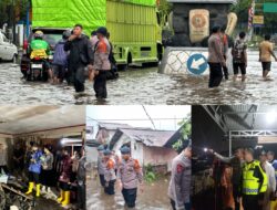 Polres Bitung Turunkan Personil Bantu Warga Terdampak Banjir