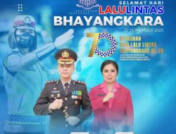 Kapolres Bitung AKBP Albert Zai, SIK., MH Bersama Staf dan Bhayangkari Mengucapkan Selamat Hari Lalu Lintas Bhayangkara ke-70