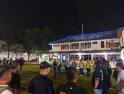 Polres Bitung Laksanakan Apel Kesiapan Pelaksanaan Kegiatan Rutin Yang Ditingkatkan (KRYD) Antisipasi Malam Minggu
