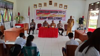 Polres Bitung Laksanakan Penyuluhan Stop Bullying di SMP Negeri 9 Bitung di Kelurahan Mawali
