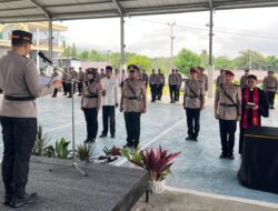 Kapolres Bitung Pimpin Sertijab Kasat Resnarkoba, Pelantikan Kapolsek Matuari dan Kasat Tahti