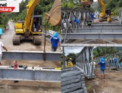 BPJN Sulut Tutup Sementara Ruas Jalan Kaiya–Kotamobagu untuk Pemasangan Jembatan Bailey
