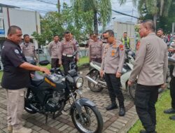 Kapolres Bitung Cek Kesiapan Kendaraan Dinas, Pastikan Operasional Polri Tetap Prima