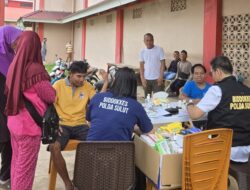 Wujud Kepedulian Polri, Polres Bitung Berikan Layanan Kesehatan dan Pengobatan Gratis untuk Warga