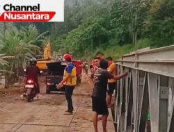 Warga Muntoi Akhirnya Bisa Tersenyum, Jembatan Bailey Rampung Dikerjakan BPJN Sulut