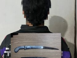 Patroli Polres Bitung Gagalkan Aksi Remaja Pembawa Badik di Batu Putih Bawah