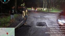 BPJN Sulut Pastikan Penanganan Cepat Kerusakan Jalan Tomohon–Tondano