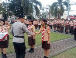 Kapolres Bitung Pimpin Upacara Pembukaan Perkemahan Dikcaprasa Saka Bhayangkara Angkatan IX
