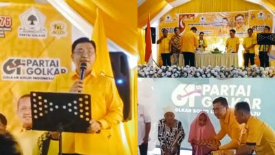 Golkar Mitra Bagikan 4 Ton Beras di Belang, Tonny Lasut: Bukti Nyata Kepedulian untuk Rakyat