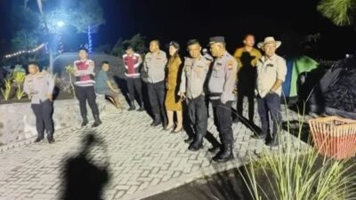 Polres Mitra Kawal Ketat Hari Bakti Pendamping Desa Sulut di Kaki Gunung Soputan