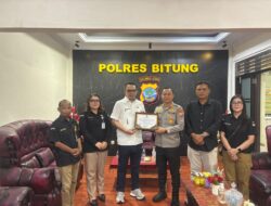 Kapolres Bitung Terima Penghargaan KPU, Bukti Sinergi Jaga Pilkada Damai