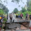 Diterjang Hujan Deras, Jembatan Andaaran I di Talaud Amblas, BPJN Sulut Bergerak Cepat