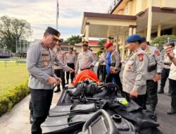 Kapolda Sulut Irjen Pol Roycke Harry Langie Tinjau Kesiapan Personel dan Peralatan Penanggulangan Bencana