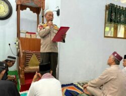 Kapolsek Ratahan Bacakan Edaran Imbauan Kamtibmas Bupati Mitra di Masjid Nurul Hasanah