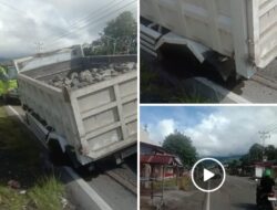 Truk Alami Kecelakaan di Ruas jalan Trans Inobonto, Warga Minta Dinas Terkait Segera Bertindak