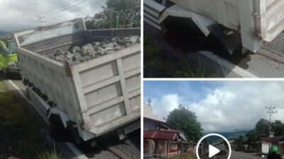 Truk Alami Kecelakaan di Ruas jalan Trans Inobonto, Warga Minta Dinas Terkait Segera Bertindak